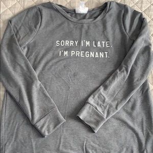 Maternity sweatshirt